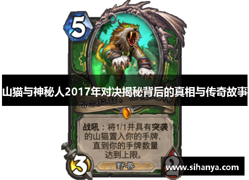 山猫与神秘人2017年对决揭秘背后的真相与传奇故事