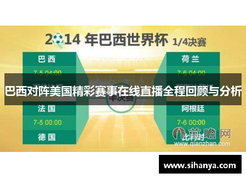 巴西对阵美国精彩赛事在线直播全程回顾与分析